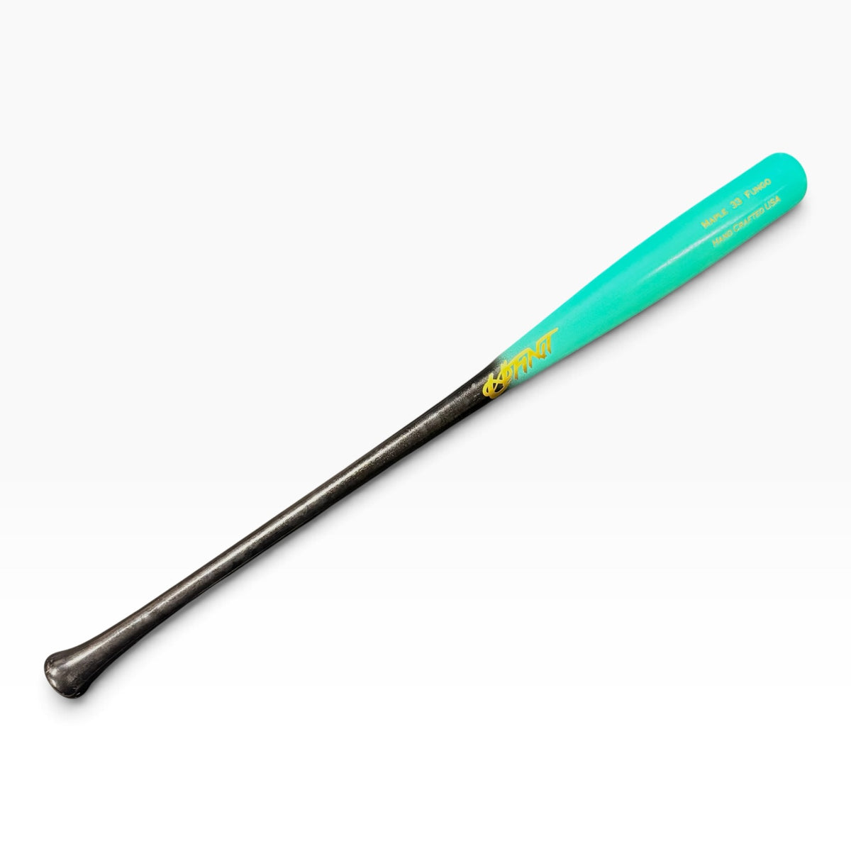 Fungo Pro Maple 33" — Cyan & Black