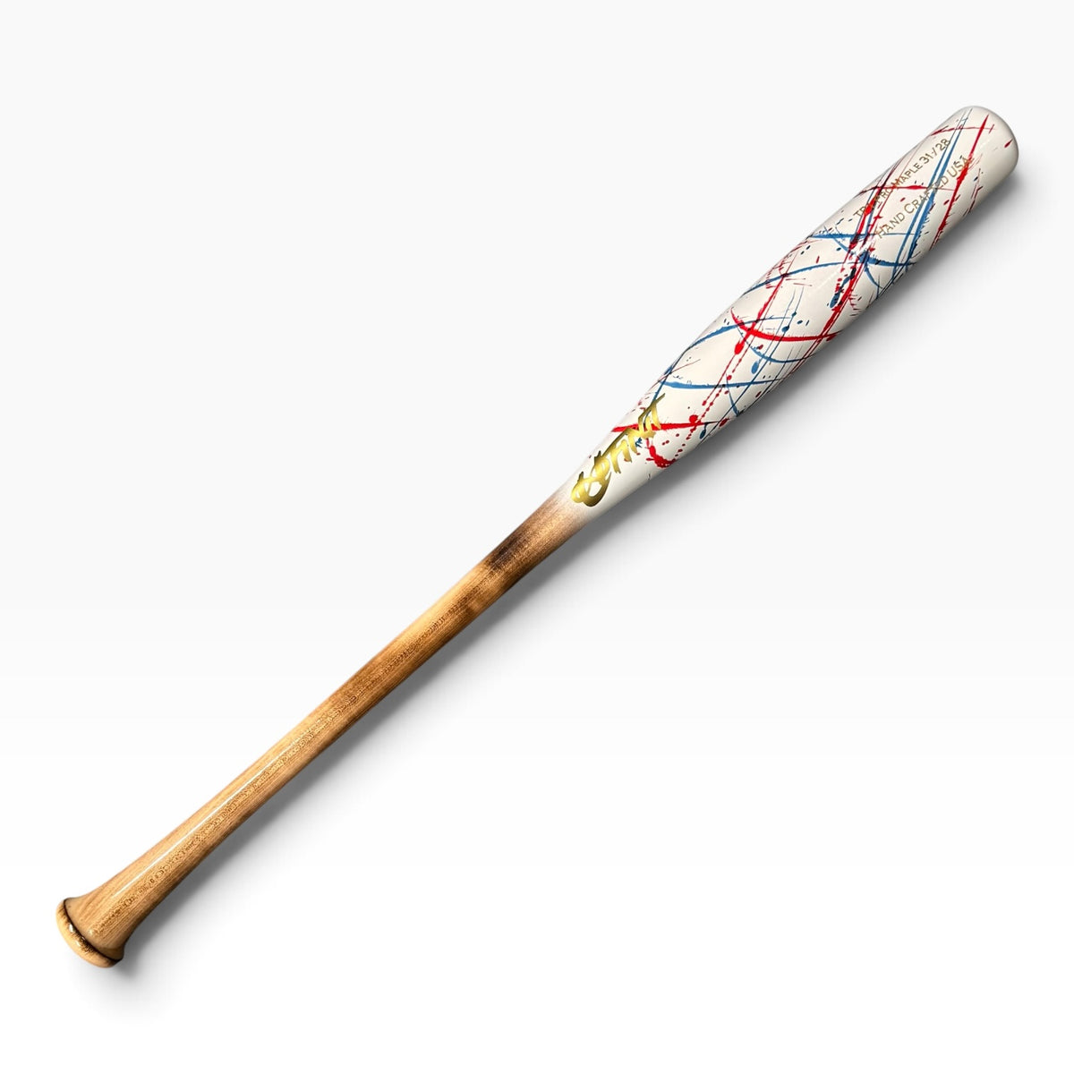 Torpedo Pro Maple 31/28 — Red & Blue Splatter