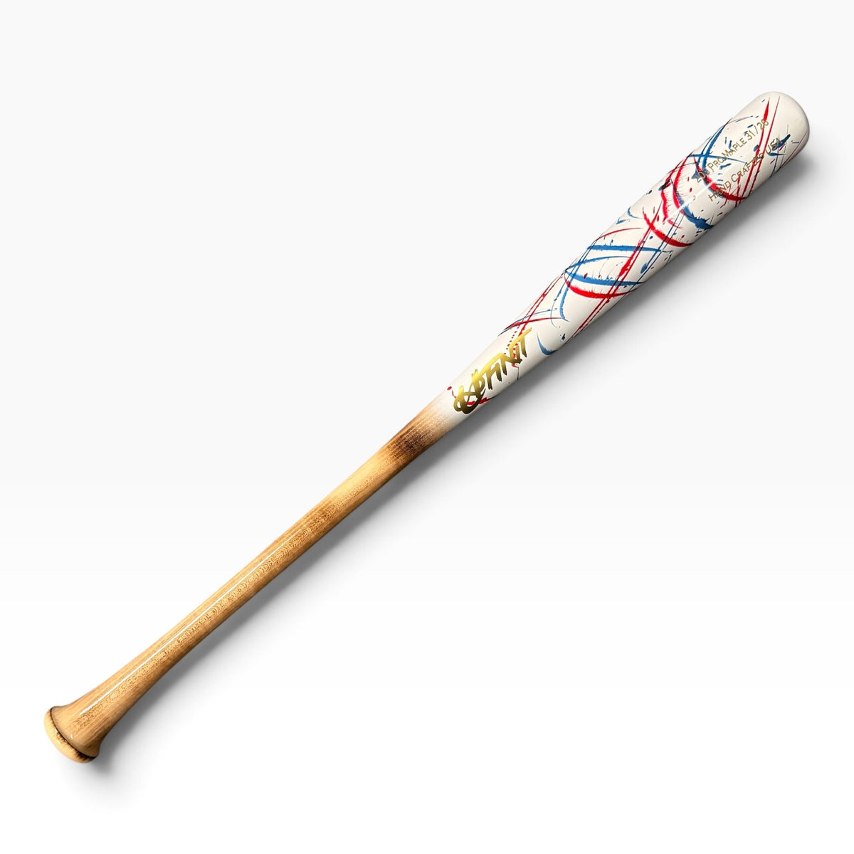 203 Pro Maple 31/26 — Red & Blue Splatter