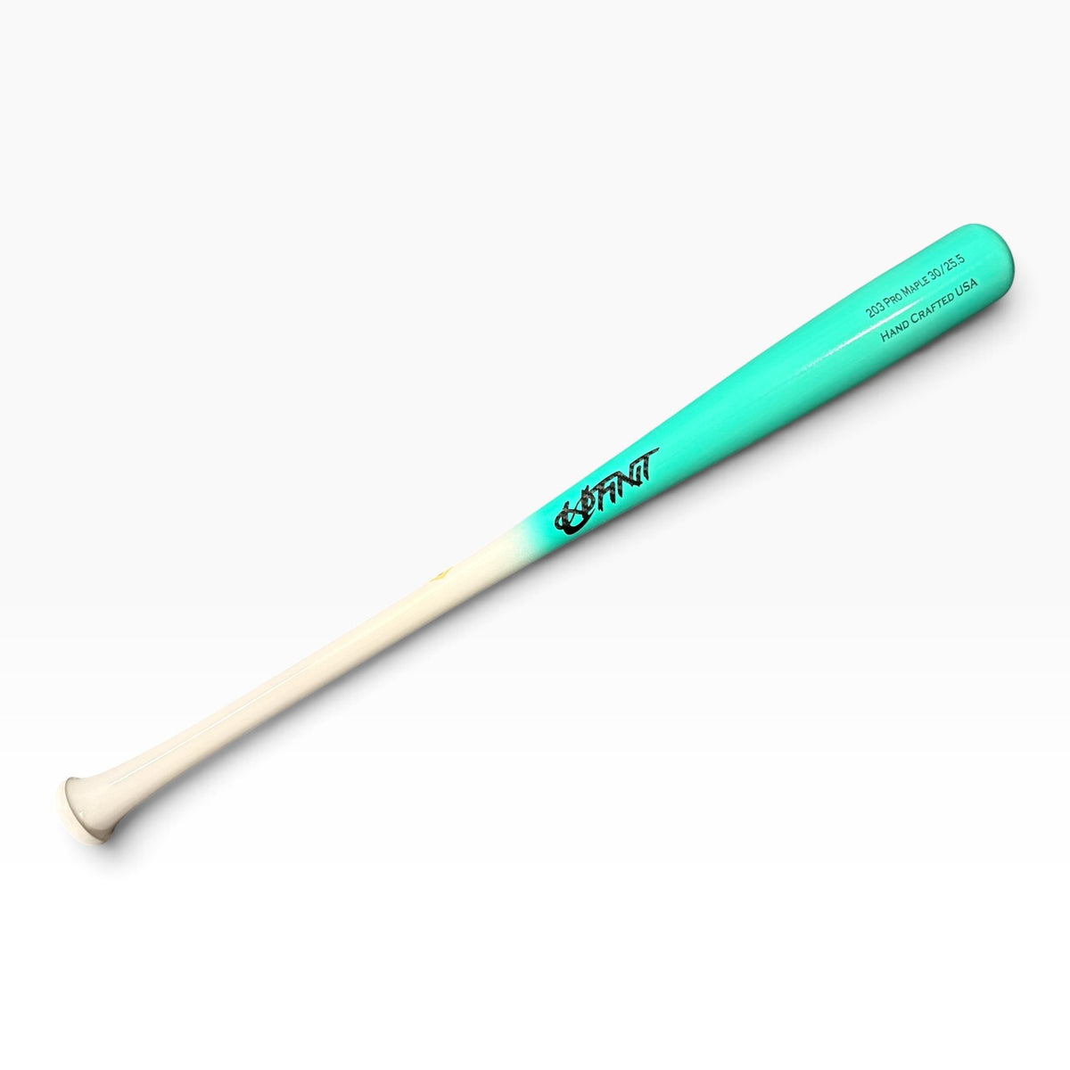 203 Pro Maple 30/25.5 — Cyan & White
