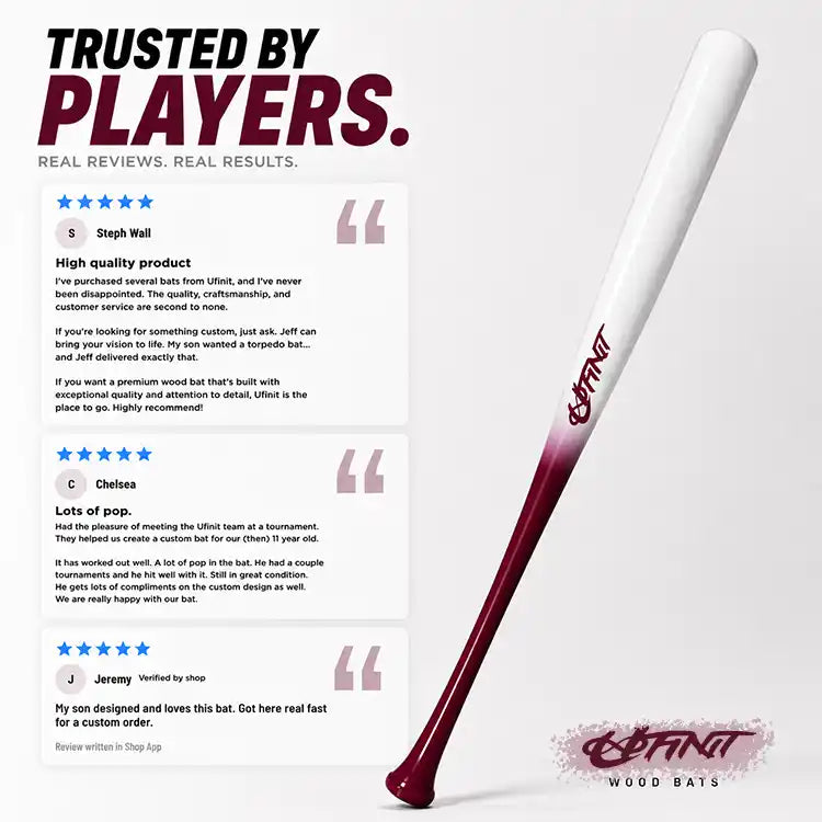 Custom Youth Bat - Ufinit - Custom Wood Baseball Bats