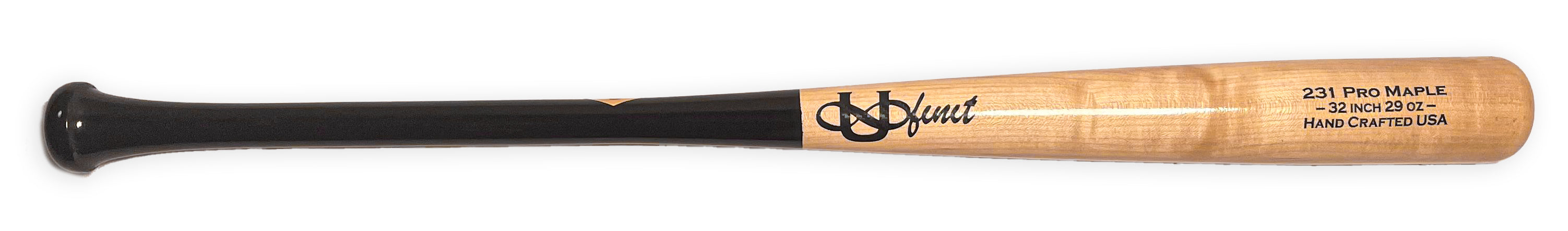 Youth Black & Natural - Custom Wood Baseball Bats | Ufinit®