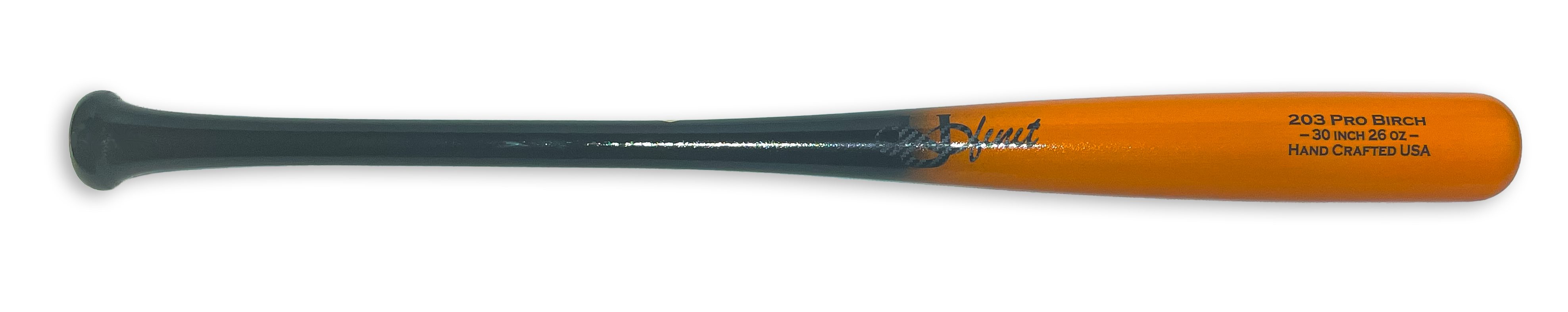 Black & Orange - Custom Wood Baseball Bats | Ufinit®