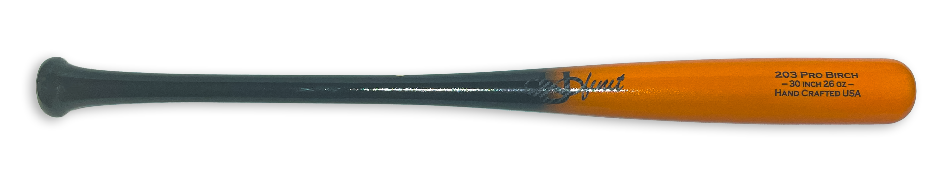 Youth Black & Orange - Custom Wood Baseball Bats | Ufinit®