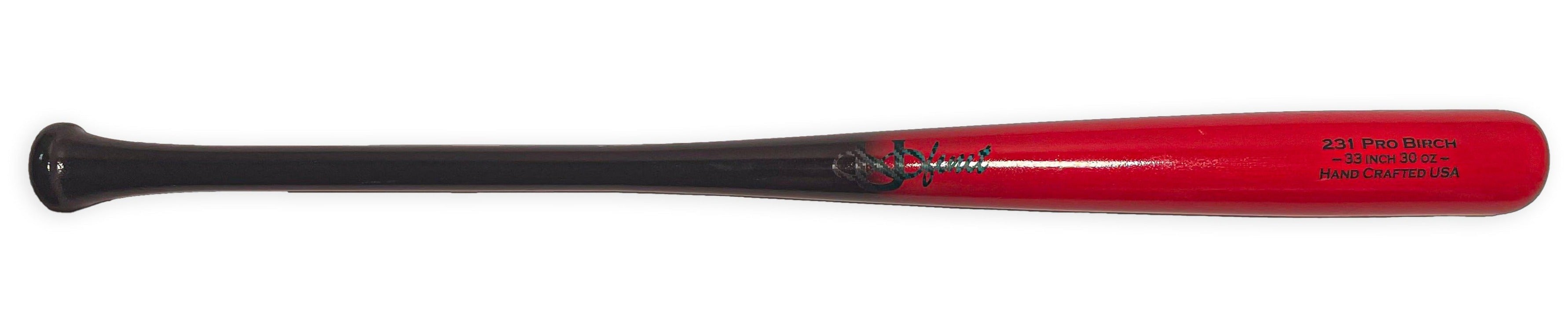 Faded Black & Red - Custom Wood Baseball Bats | Ufinit®